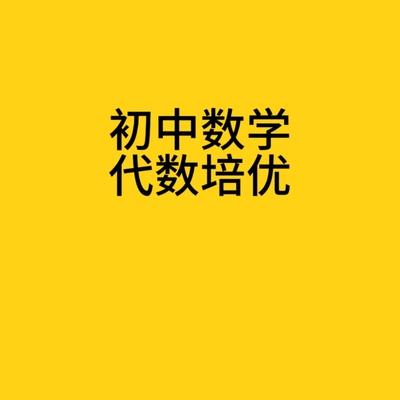 初中数学代数培优